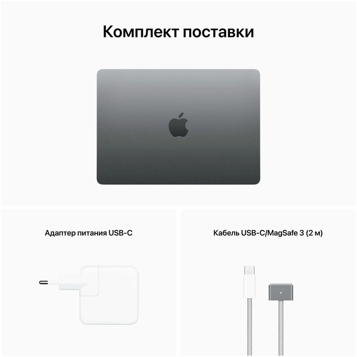 Ноутбук Apple MacBook Air 13 2022, RAM 8 ГБ, Серый Космос, SSD 512 ГБ, Apple graphics 10-core №5
