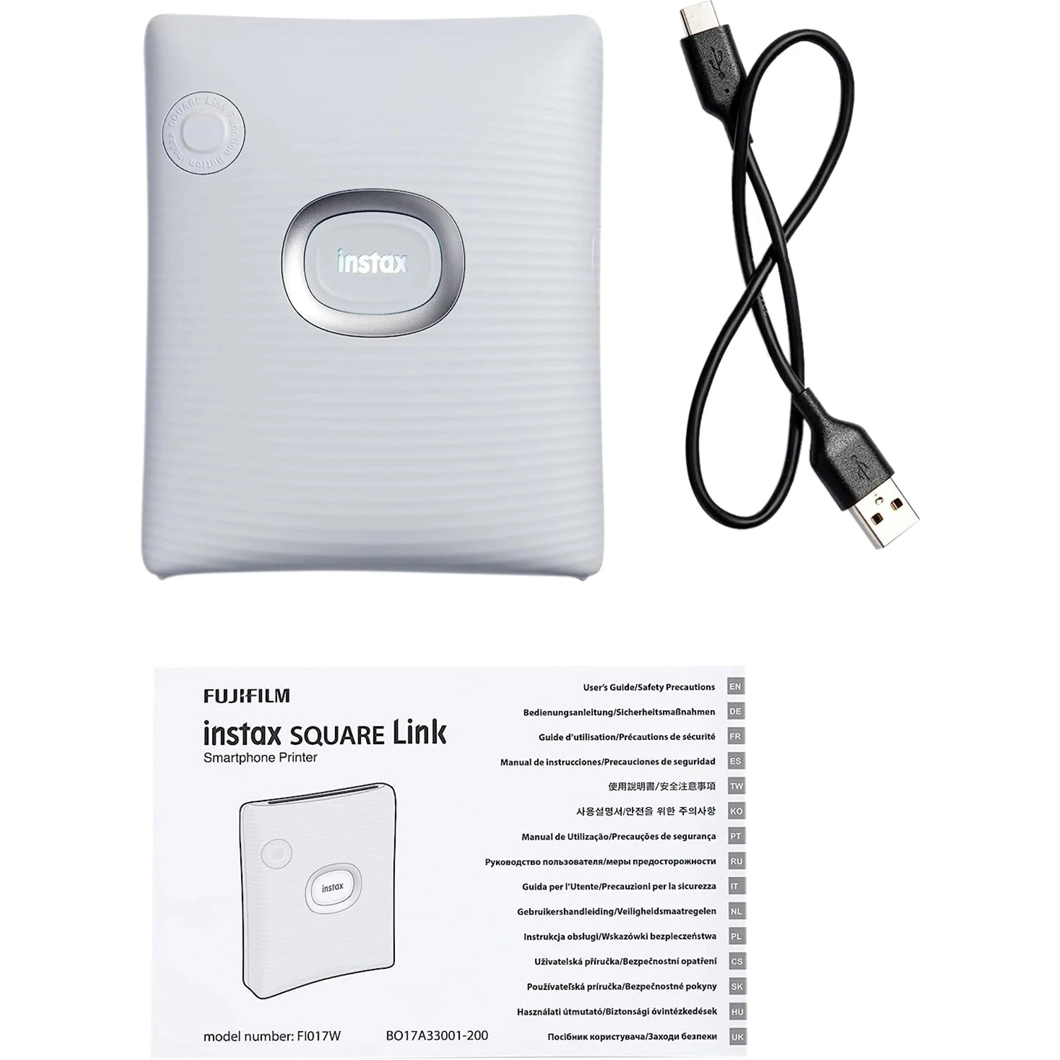 Фотопринтер компактный Fujifilm Instax Square Link (16785547), Белый детальное изображение - 3
