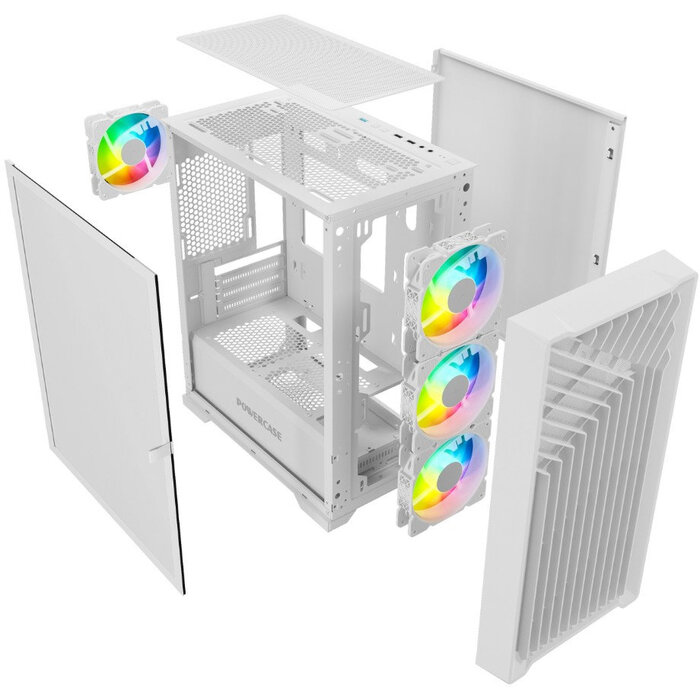 Корпус Powercase Mistral Micro X4W, Белый №4