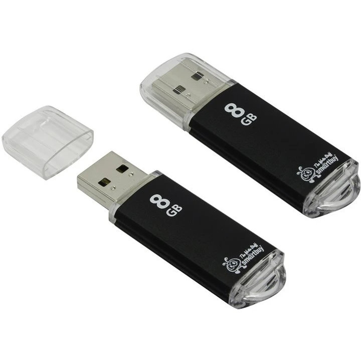 USB Flash накопитель SmartBuy V-Cut (SB8 ГБVC-K) 8 ГБ, черный детальное изображение - 1