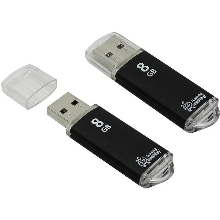 USB Flash накопитель SmartBuy V-Cut (SB8 ГБVC-K) 8 ГБ, черный №1