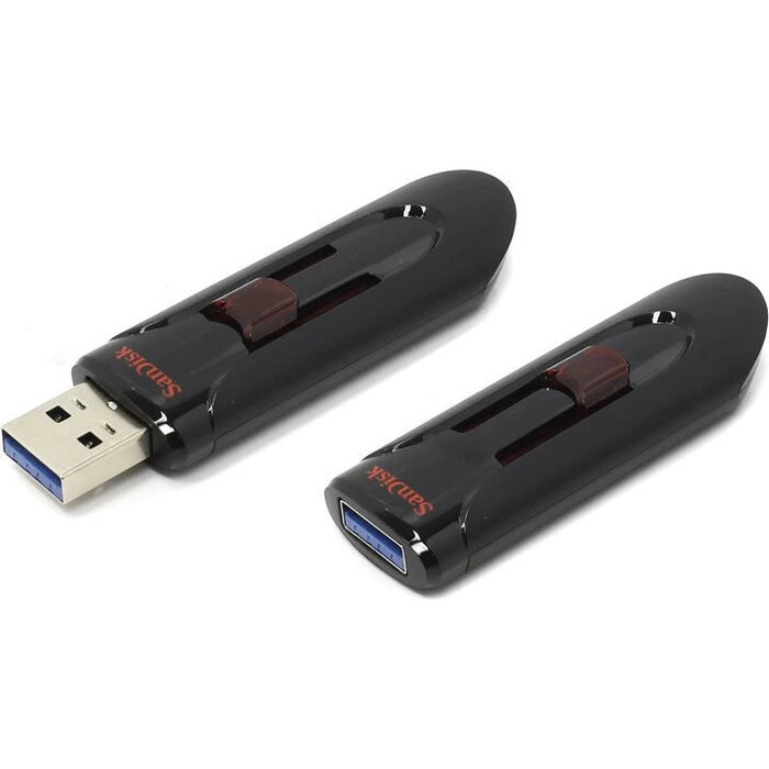 USB Flash накопитель SanDisk Cruzer Glide (SDCZ600-032G-G35) 32 ГБ, черный №1