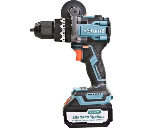 Дрель аккумуляторная ударная Sturm б/щ, 1BatterySystem, кейс CD1655BLI, 18 В, 130 Нм, 4 А·ч детальное изображение - 5