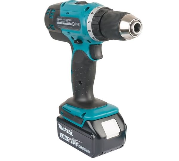 Аккумуляторная дрель-шуруповерт Makita LXT DDF453RFE, 18 В, 42 Нм, 3 А·ч  детальное изображение - 2
