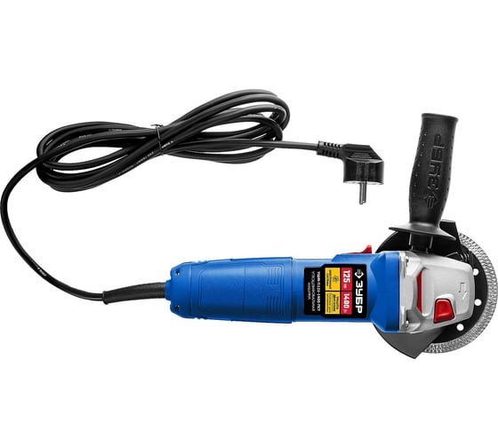 Угловая шлифмашина ЗУБР УШМ-П125-1400 ПСТ, 125 мм, 11000 об/мин, 1400 Вт детальное изображение - 2