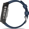 Смарт-часы Garmin Quatix 8 51 мм, AMOLED, Sapphire, Titanium, Синий силиконовый ремешок вариант - 8