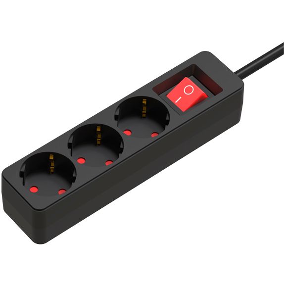 Сетевой фильтр Ritmix RM-230K, 2 м, Черный детальное изображение - 2