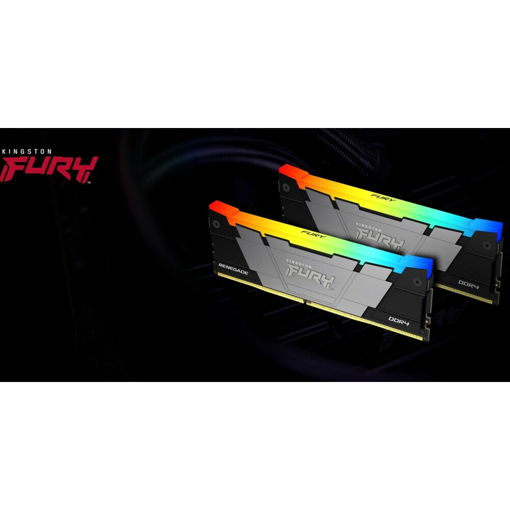 Оперативная память Kingston Fury Renegade RGB DDR4 4000MHz, KF440C19RB2AK2/16, 2x8 Гб KIT, 16 Гб детальное изображение - 10