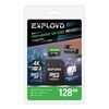 Карта памяти Exployd Vision MicroSD + SD адаптер, 128 Гб вариант - 1