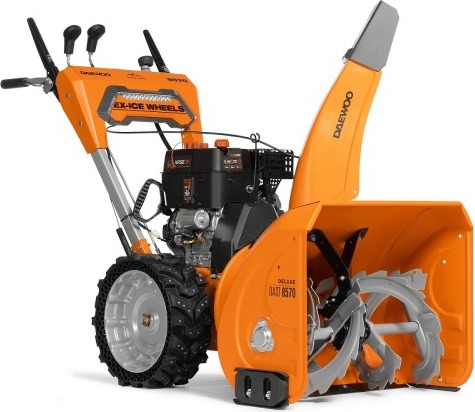 Снегоуборщик бензиновый Daewoo DAST 8570 с электрозапуском DAST 8570 (LCT), 9 л.с., 6250 Вт, Оранжевый/Серый детальное изображение - 2