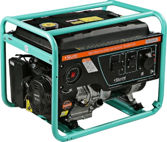 Генератор бензиновый Sturm PG8765N, 5.5 кВт, Зеленый детальное изображение - 1