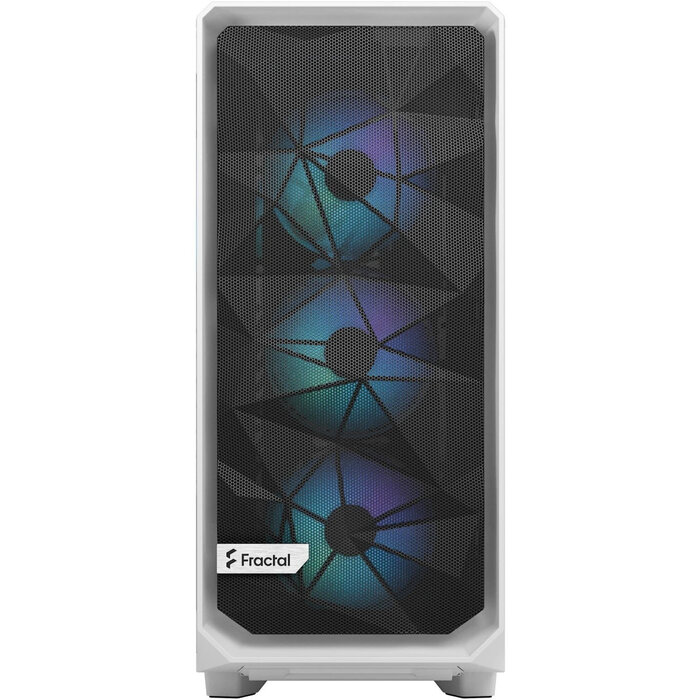 Корпус Fractal Design Meshify 2 Compact RGB TG Clear Tint, Белый №2