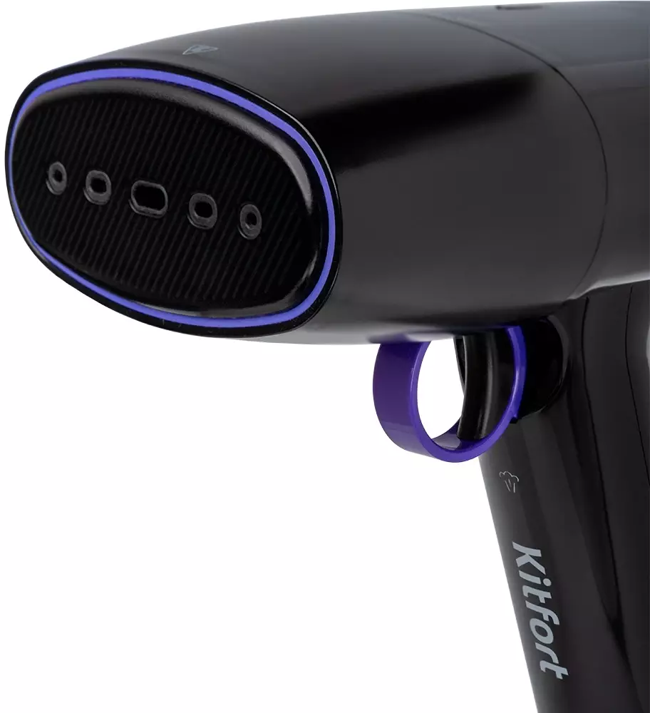 Отпариватель Kitfort КТ-9114, Черный/фиолетовый детальное изображение - 3