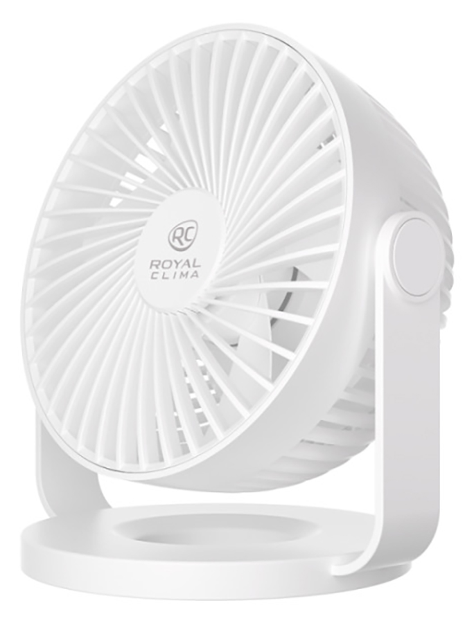 Вентилятор портативный Royal Clima RSF-0401M-WT, 5 Вт, Белый детальное изображение - 2