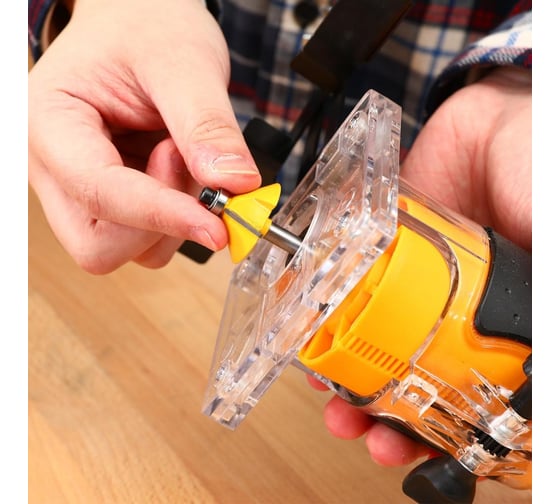 Фрезер DEKO DKR800 набор фрез 6 шт 063-4352, 800 Вт, Желтый детальное изображение - 6