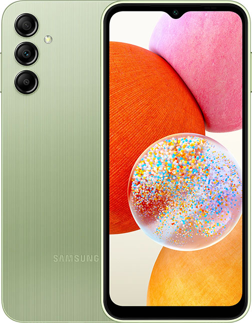 Смартфон Samsung Galaxy A14 64 ГБ, Светло-зеленый, Dual nano SIM детальное изображение - 1