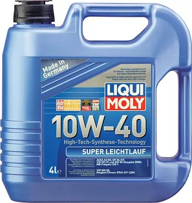 Моторное масло Liqui Moly Super Leichtlauf 10W-40, 1916, 4 л  детальное изображение - 1