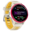 Умные часы Garmin Forerunner 570 42 мм, Слоновая кость, алюминиевый безель малинового цвета, ремешок манго/слоновая кость вариант - 3