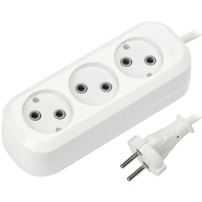 Сетевой удлинитель SmartBuy SBE-10-3-07-N, 7 м, Белый детальное изображение - 1
