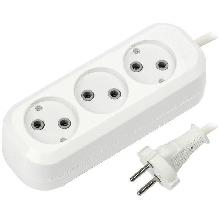 Сетевой удлинитель SmartBuy SBE-10-3-07-N, 7 м, Белый №1