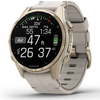 Смарт-часы Garmin Fenix 8 AMOLED Sapphire, 43 мм, Золотистый, Серый кожаный ремешок вариант - 3