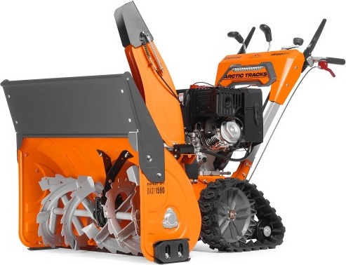 Снегоуборщик гусеничный бензиновый Daewoo DAST 1590 EFI с инжекторным двигателем, 13 л.с., Оранжевый/Серый детальное изображение - 1