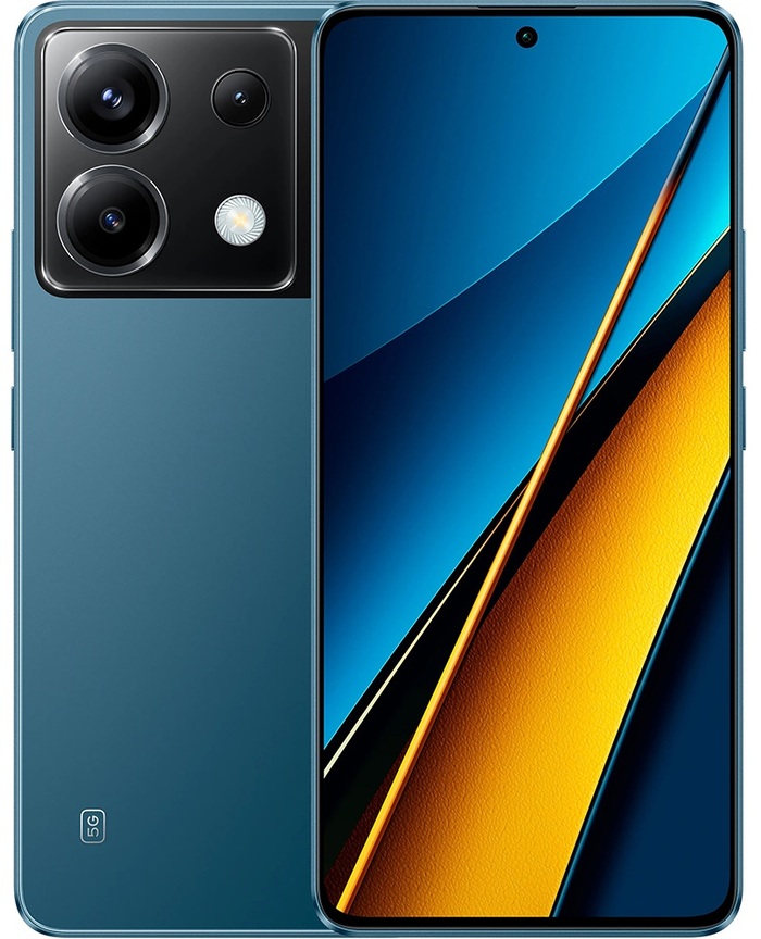 Смартфон Xiaomi POCO X6 5G 256 ГБ, Синий, Dual nano SIM №1