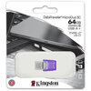 USB Flash накопитель Kingston DataTraveler microDuo 3C G3 (DTDUO3CG3/64 ГБ) 64 ГБ, фиолетовый вариант - 3