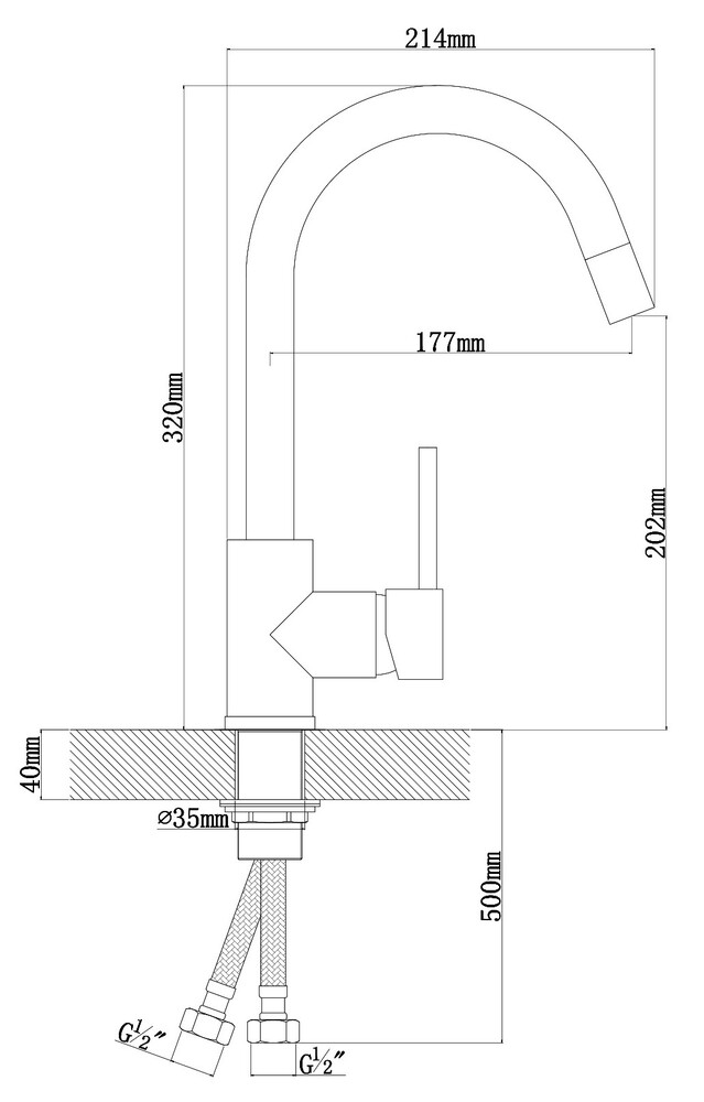 Смеситель Dr. Gans Solo DG 319.03H.1123.402 №8