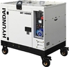 Генератор дизельный с воздушным охлаждением HYUNDAI DHY 14000SE, в кожухе, 10 кВт, Белый вариант - 1