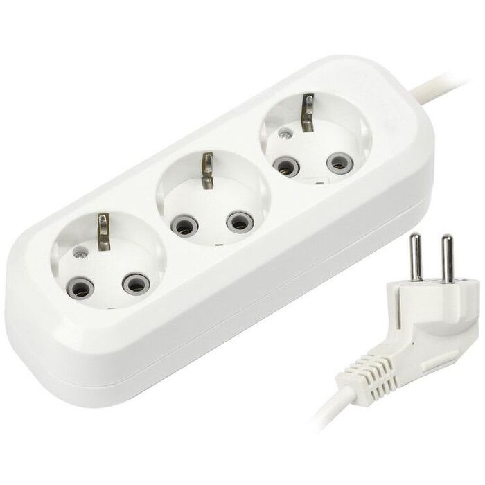 Сетевой удлинитель SmartBuy SBE-16-3-07-Z, 7 м, Белый №1