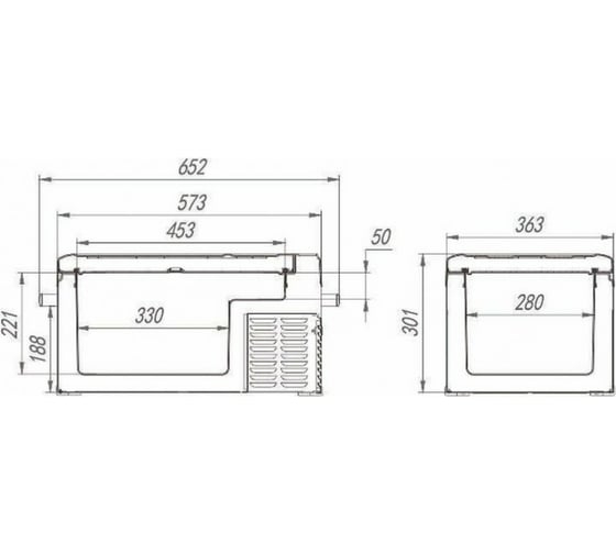 Автомобильный компрессорный холодильник Alpicool C25, 990247, 12/24 В, Серый детальное изображение - 6