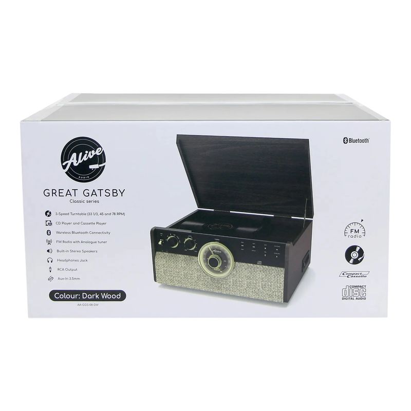 Проигрыватель винила Alive Audio Great Gatsby, Коричневый детальное изображение - 4