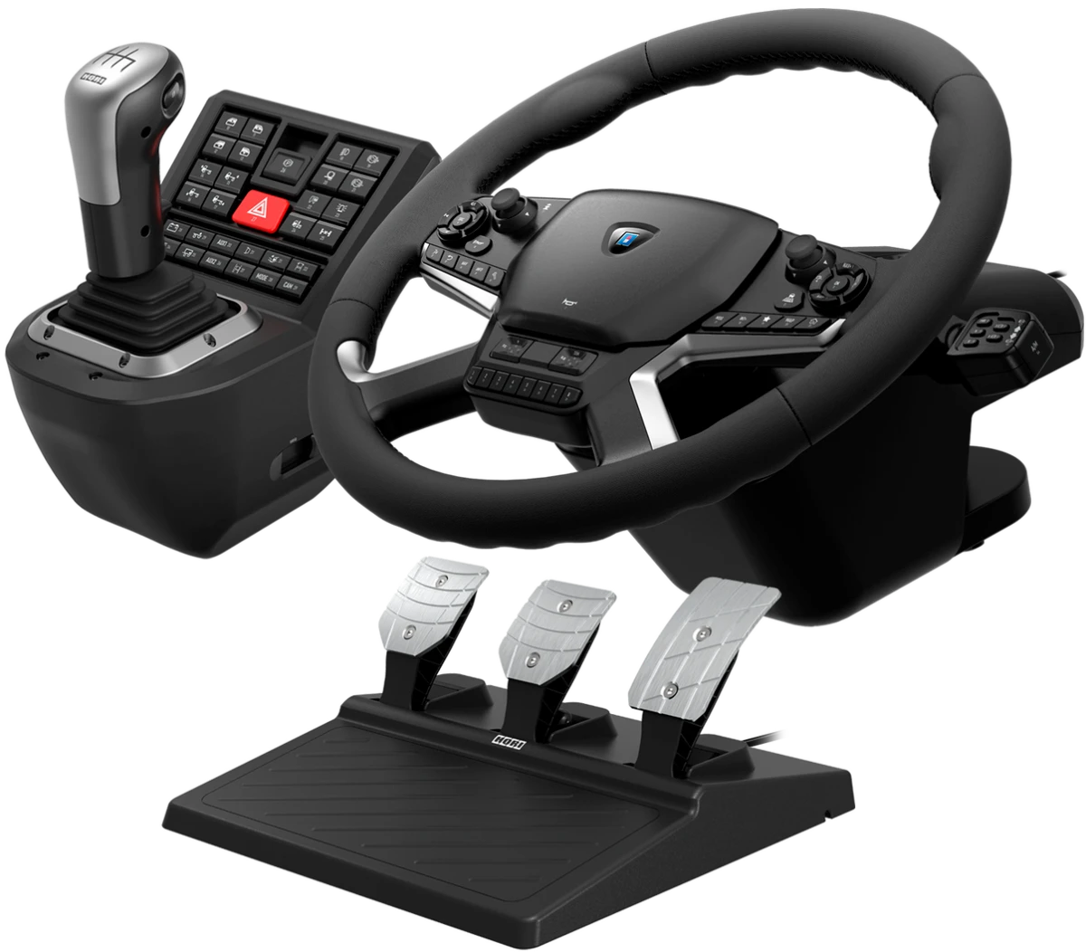 Руль Hori Force Feedback Truck Control, Черный детальное изображение - 1