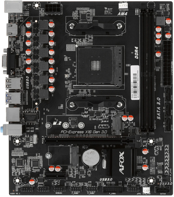 Материнская плата AFOX B450D4-MA5-V2 №1