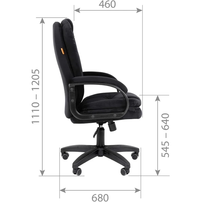 Офисное кресло Chairman Home 668 LT (00-07187744), Черный №12