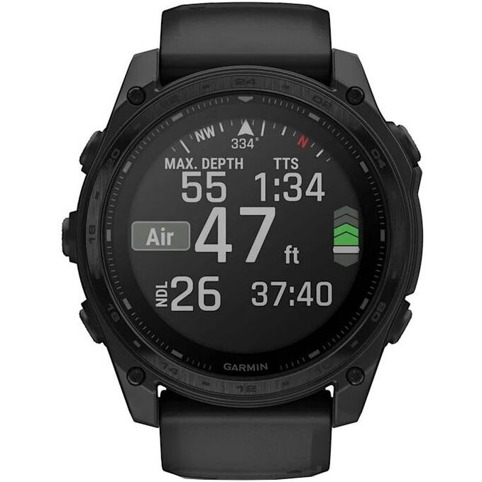 Смарт-часы Garmin Tactix 8 Solar Sapphire, 51 мм, Силиконовый браслет, Черный детальное изображение - 6