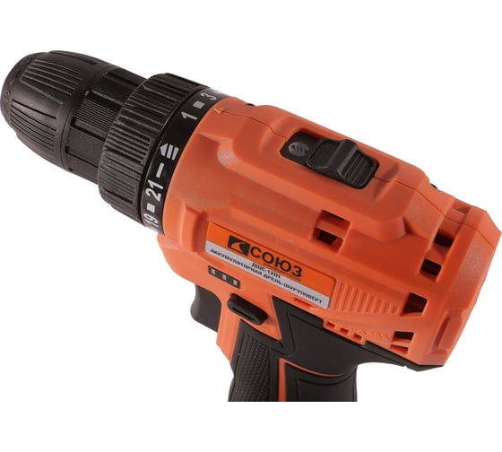 Аккумуляторная дрель-шуруповерт Союз ДШС-12П1, 45 Нм, 12 В детальное изображение - 6