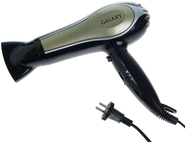 Фен Galaxy GL4316, Черный/Золотистый №1