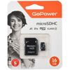 Карта памяти GoPower MicroSD + SD адаптер (00-00025674), 16 Гб вариант - 1