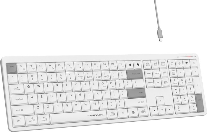 Клавиатура A4Tech Fstyler FBX55C, Белый №6