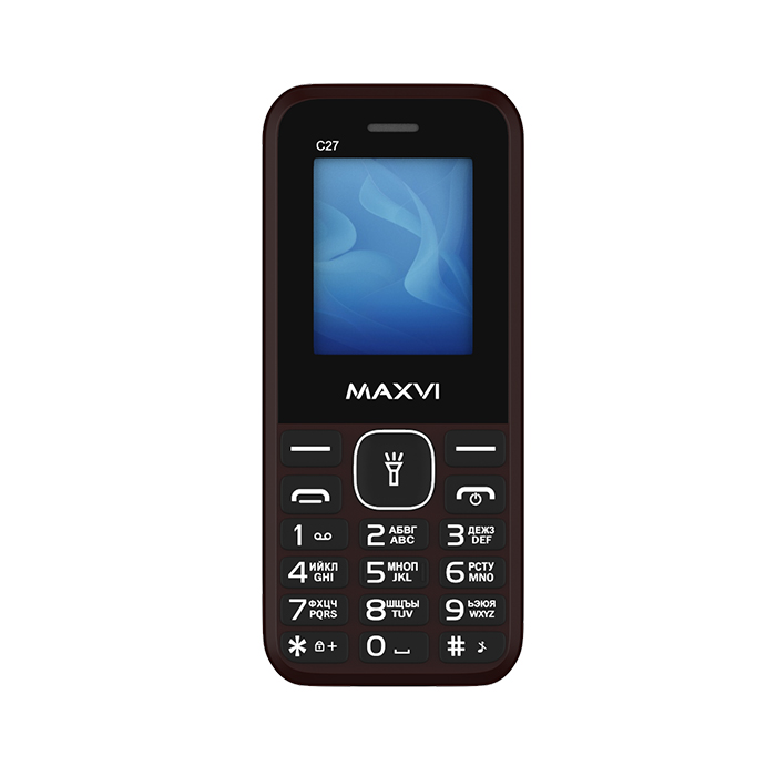 Мобильный телефон MAXVI C27, 32 Мб, Коричневый, Dual micro-SIM детальное изображение - 4