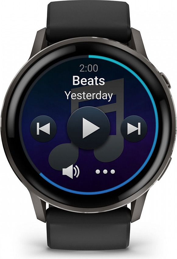 Смарт-часы Garmin Venu 4 45 мм, Темно-серый с черным ремешком детальное изображение - 4