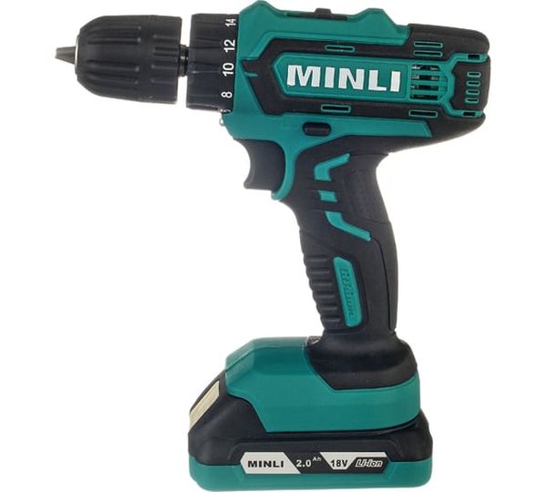 Аккумуляторная дрель-шуруповерт MINLI DC103.2-2.0A, 18 В, 25 Нм, 2 А·ч  детальное изображение - 2
