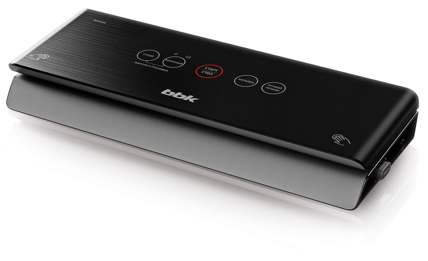 Вакуумный упаковщик BBK BVS802, Черный детальное изображение - 1