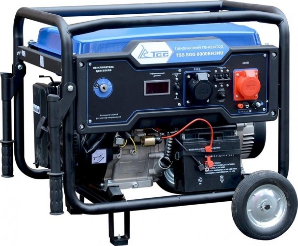 Генератор бензиновый ТСС SGG 8000EH3NU 060017, 7.8 кВт, Синий детальное изображение - 3