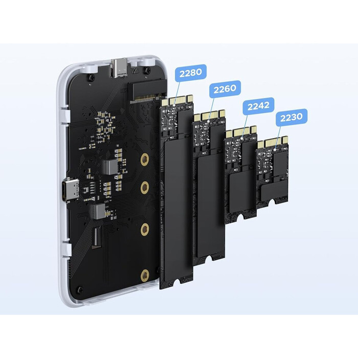 Внешний корпус для SSD M.2 UGREEN D619 55151, Серебряный №3