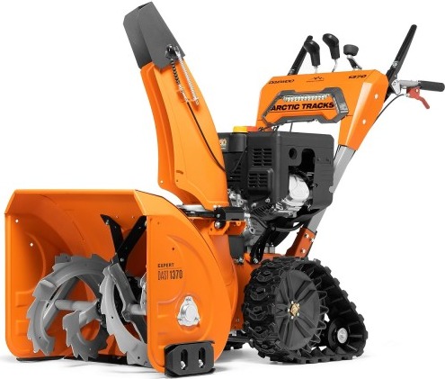 Снегоуборщик бензиновый гусеничный Daewoo DAST 1370, 13 л.с., 9560 Вт, Оранжевый/Серый детальное изображение - 1