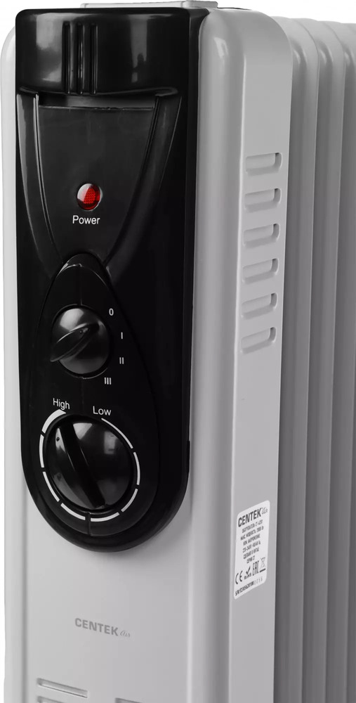 Масляный радиатор Centek CT-6201, Белый №5