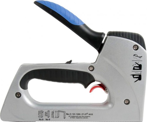 Скобозабиватель ручной Кобальт 240-690 механический стрелок 6-14 мм, тип 53, шпильки, гво детальное изображение - 2